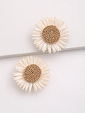 2pcs Flower Decor Alligator Hair Clip Boho SD