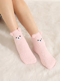 Cartoon Embroidery Fuzzy Crew Socks