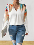 SHEIN Printed Elegant Blouse SD