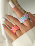 2pcs Creative Ceramic Ring SD