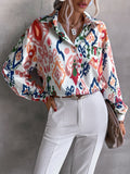 All Over Print Button Front Shirt SD