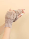 Fingerless Knit Gloves