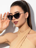 1pair Cat Eye Fashion Glasses