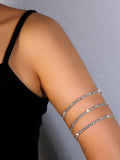 Rhinestone Decor Arm Cuff