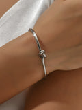 Knot Design Cuff Bangle