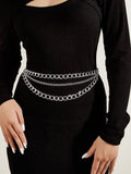 Minimalist Layered Chain Belt