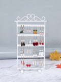 1pc Heart Detail Foldable Earring Display Rack