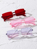 3pairs Square Frame Fashion Glasses