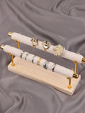 1pc Wooden Jewelry Storage Rack