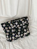 Vintage Cosmetic Bag Women Corduroy Zipper Wash Cases SD