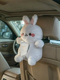 Plush Rabbit Design Car Tissue Box