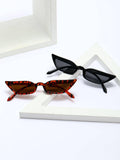 2pairs Women Tortoiseshell Cat Eye Frame Fashionable Fashion Glasses For Summer