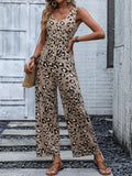 Allover Print Wide Leg Tank Jumpsuit