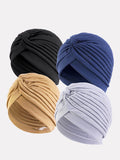 4pcs Women Knot Decor Fashion Head Wrap For Hair Decoration