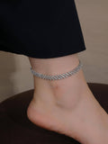 Fashion Stainless Steel Rhinestone Anklet For Women For Travel