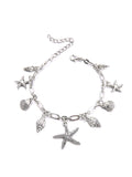 Starfish & Conch Charm Anklet