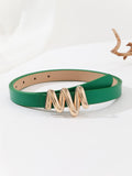 1pc Women's Color Skinny Waist Belt Suitable For Daily Wear SD