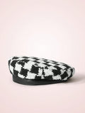 SHEIN MOD Checkerboard Patterned Beret, Fashionable And Comfortable For Women's Daily Use