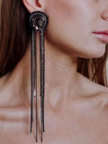 New Arrival Rhinestone Earrings, European And American Fashionable Tassel Earrings, Vintage Accessory